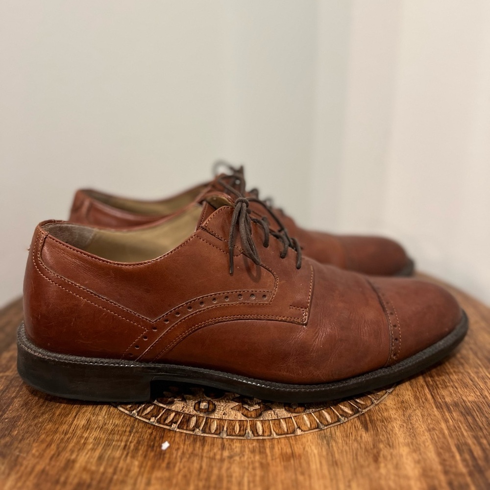 Johnston & Murphy Classic Brown Leather Men's Shoes US10.5